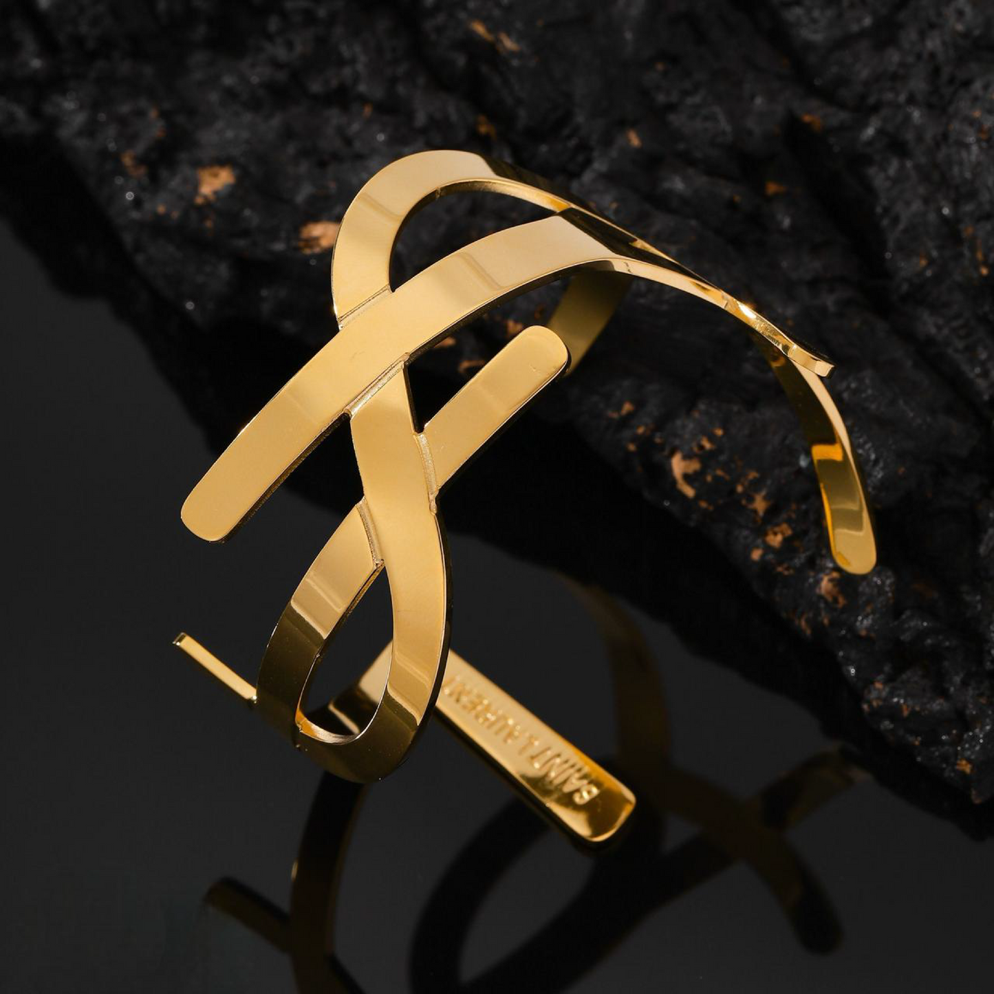 Bracelet Manchette YSR Gravée