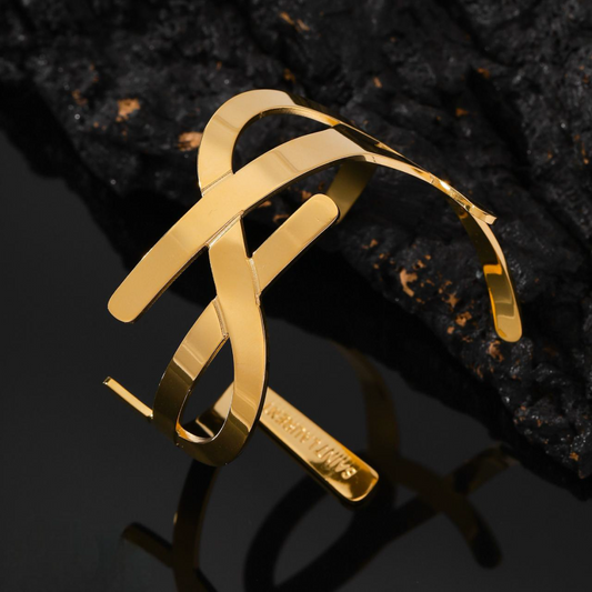 Bracelet Manchette YSR Gravée